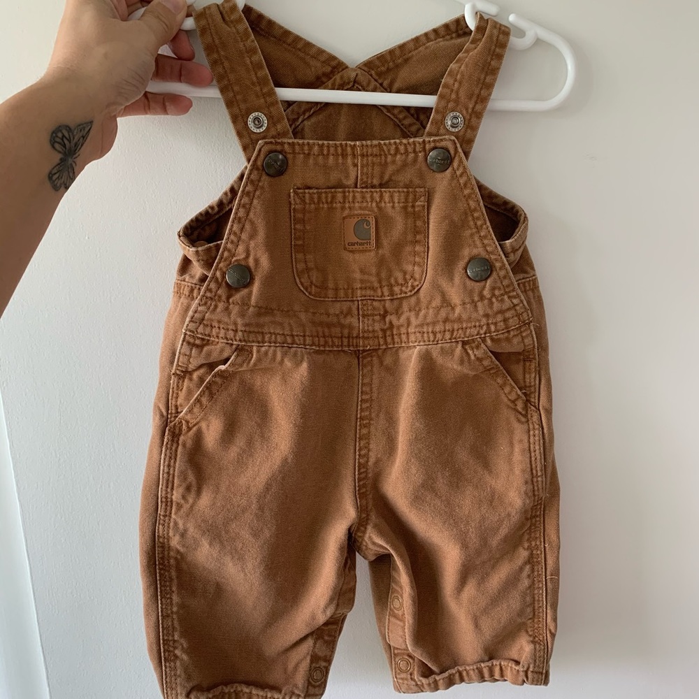Baby carhartt overalls size 6 months